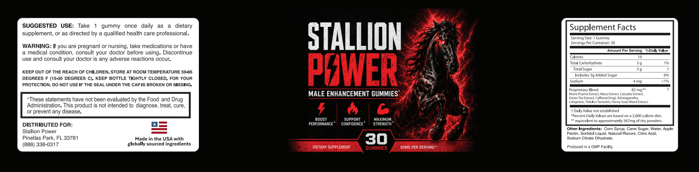 stalion power ingredient label