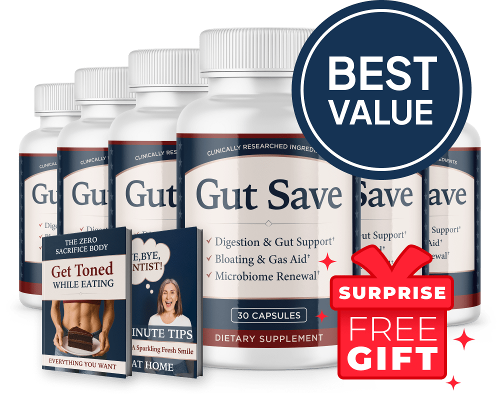 bonuses 6 bottles of Gut Save