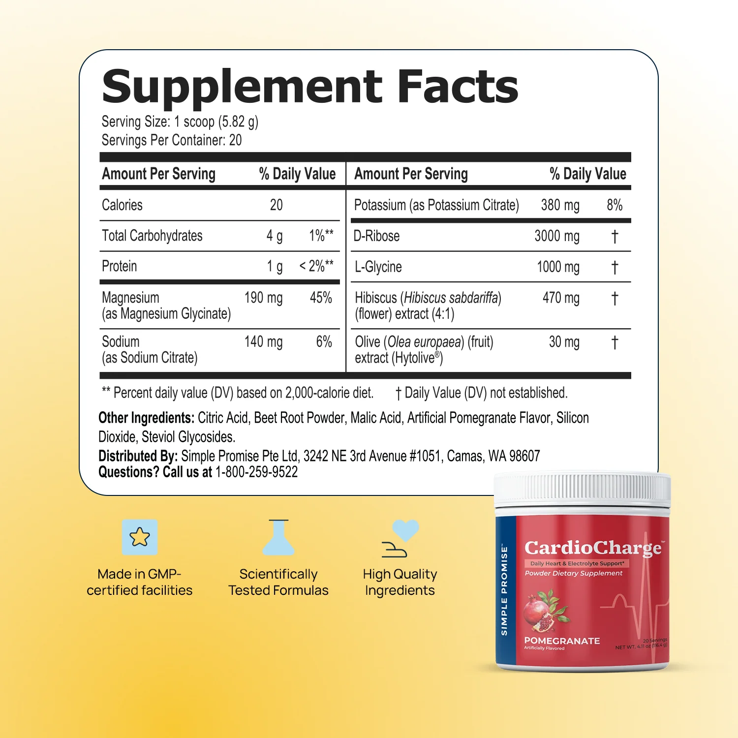 CardioCharge Ingredients