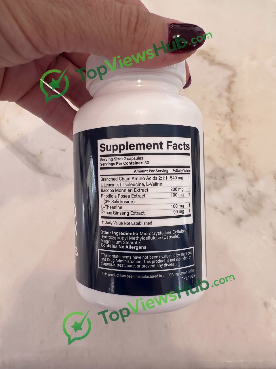 Memo Matrix Ingredients